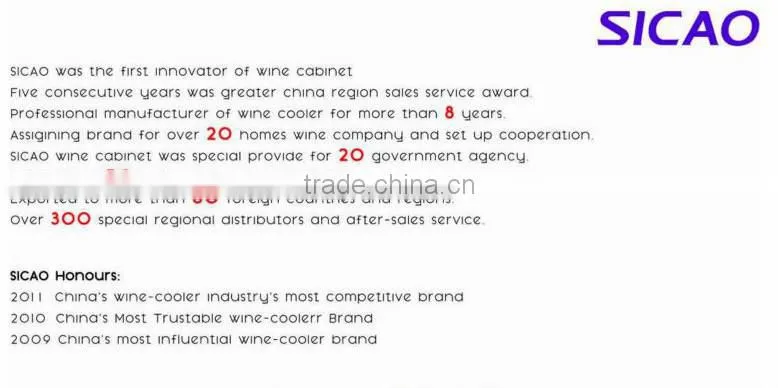 50L glass door display beverage cooler for beer' s brand promotion