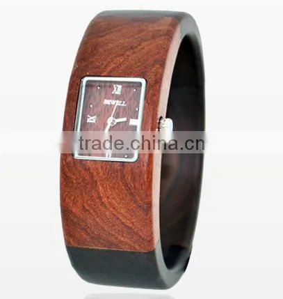 Fashion Luxury Quartz Watch Leather Men Wood Watch 2016 Wrist Watch