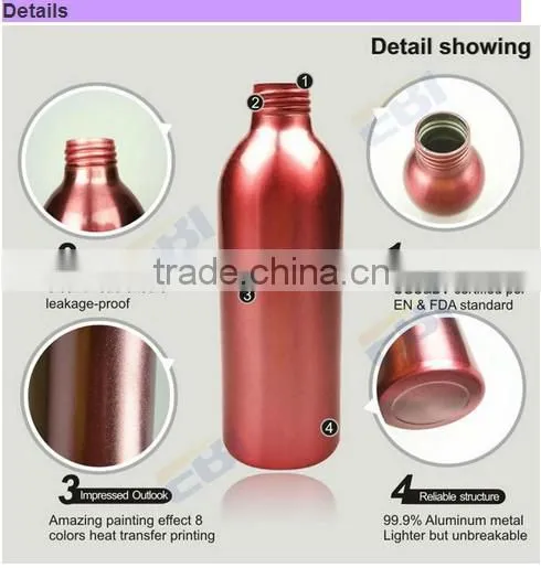 Aluminum empty aerosol body spray can