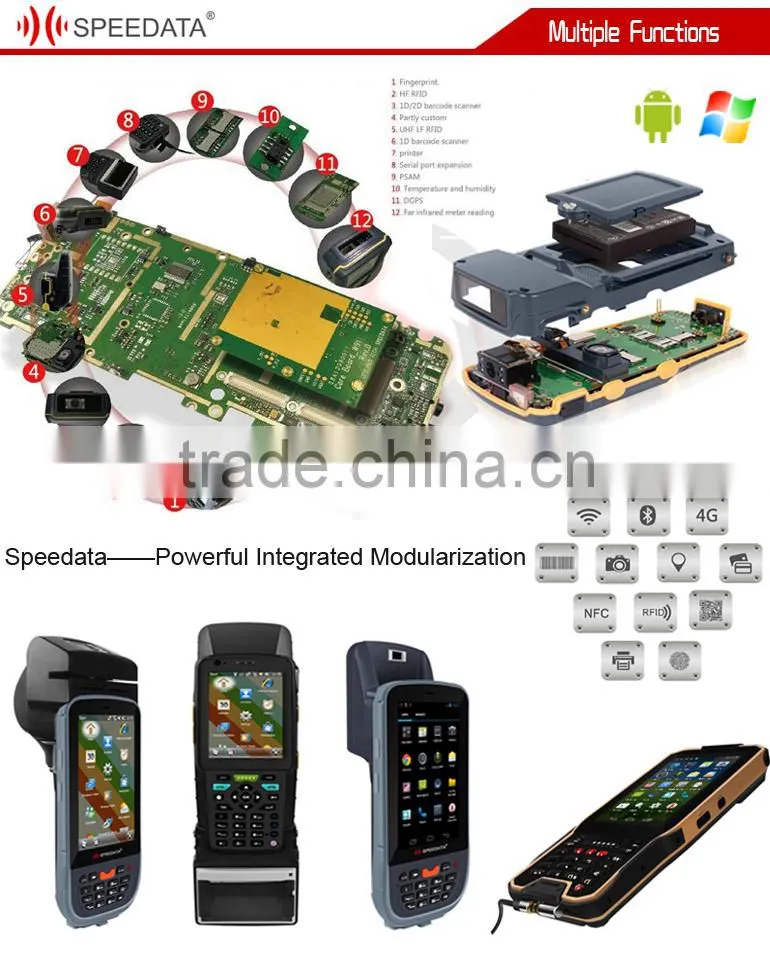 3.5inch color touch screen wifi/3G/GPS rugged android tablet rfid reader