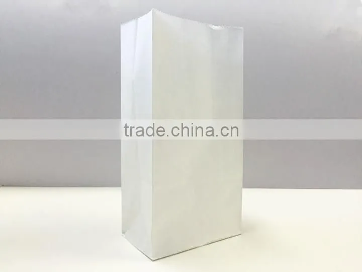 Glassine Lined Paper Gourmet Bags/square food bag/kraft paper bag