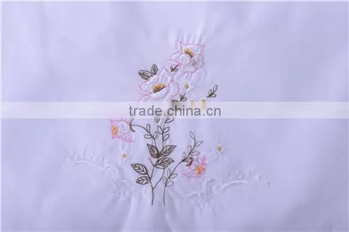 polyester bedding sets with embroidery & various color to select