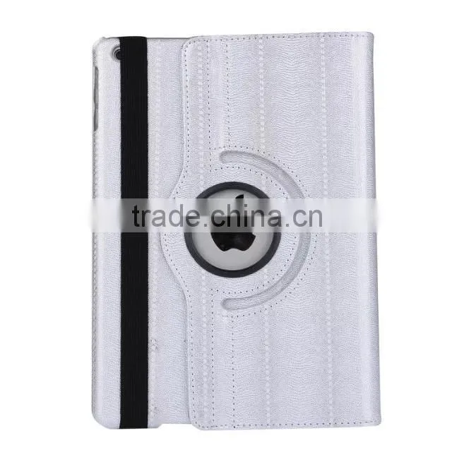 Hot selling factory price for ipad case flip leather stand case 360 degree rotating cover case