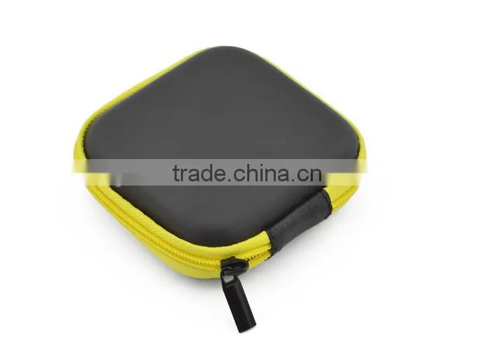 Mini Square Shape EVA Earphone Carrying Bag, EVA earphone case bag