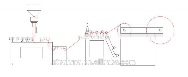 Electricity saving air bubble film machine