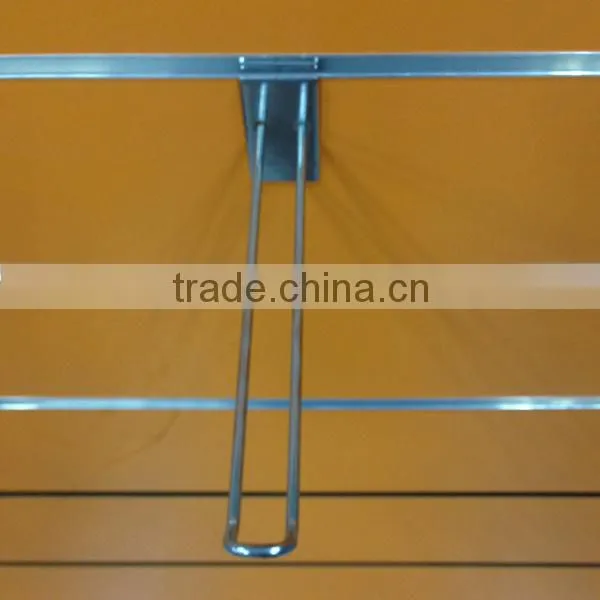 Slatwall Accessories Double wire u-shaped hooks,slatwall display hooks