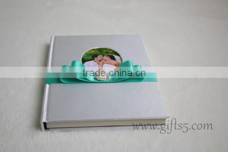 2016 new design recycable custom wedding guest book