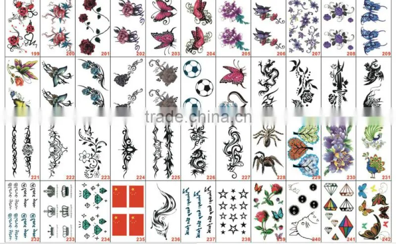 colorful body art customize sweets temporary confectionery tattoo