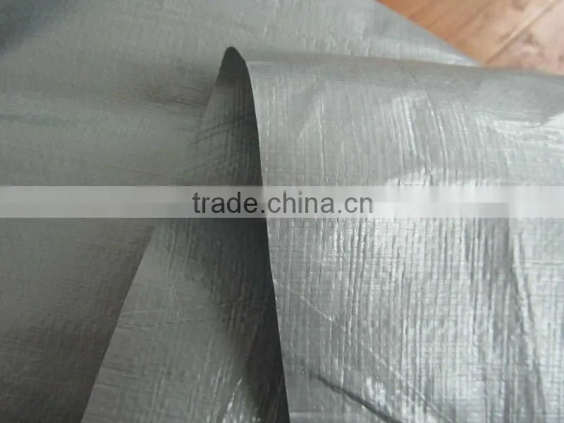 strip style Both Sides Coated Fabric with PE/ PE Tarpaulin
