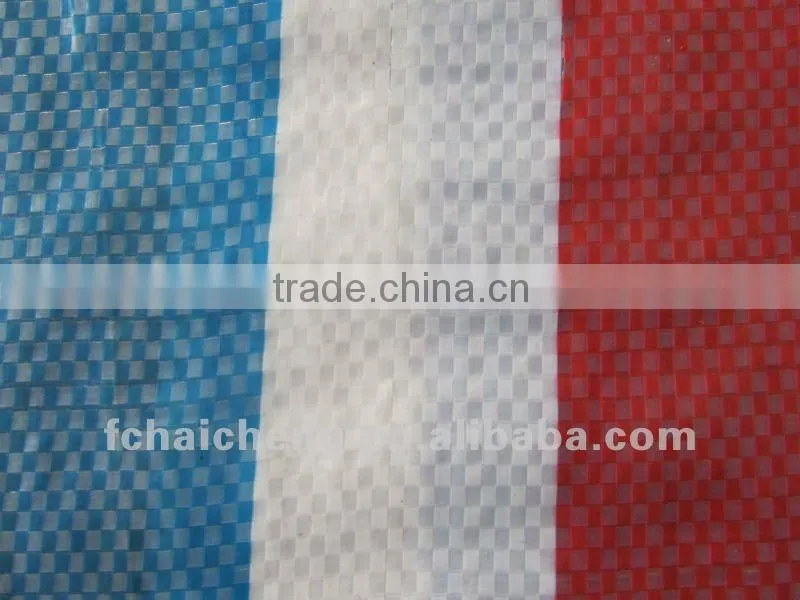 PP Woven fabric material plaid tarpaulin bags/shopper bag material