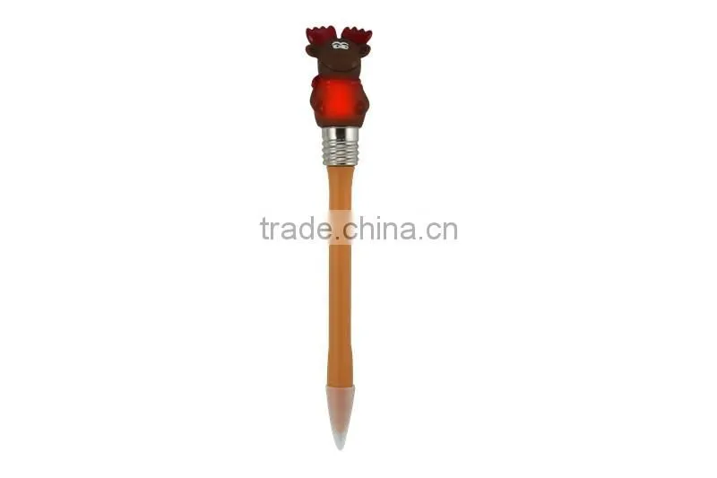 Yes Novelty Christmas design light ball pen/fancy Pen