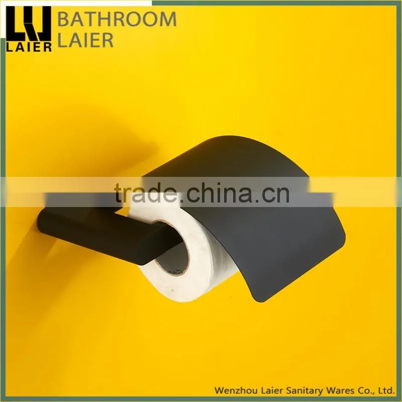 18233 wholesale vintage design online shopping zinc bathroom accessories black toilet paper holder