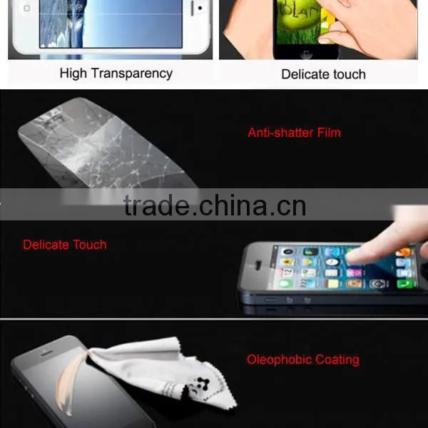 9H hardness 2.5D round or straight angle tempered glass screen protector for cellphone