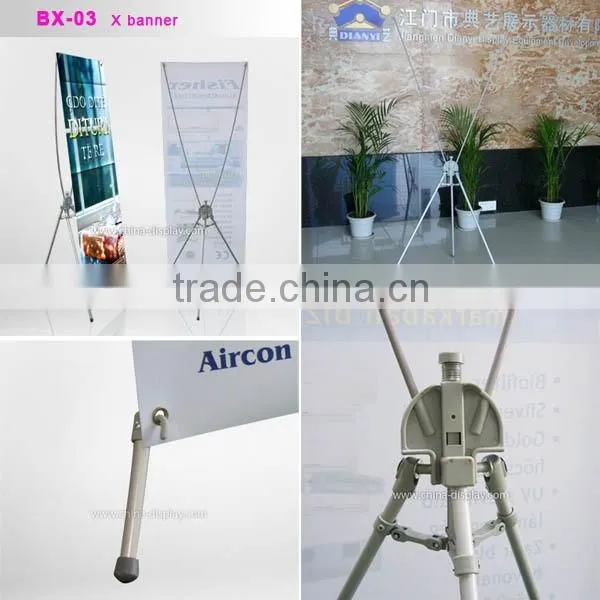 PVC graphic printing mini X banner display advertising banner stand