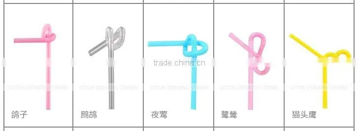 colorful art flexional Straw