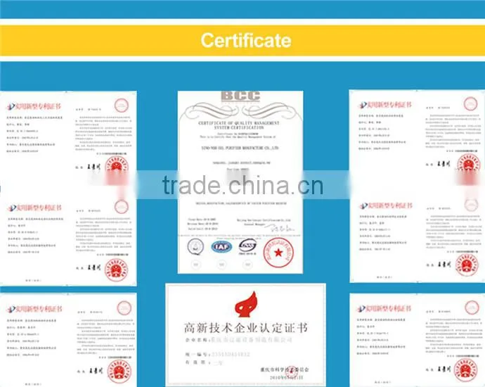Oil Water Separating Machine, Turbine Oil Purifier, Oil Recycling Plant