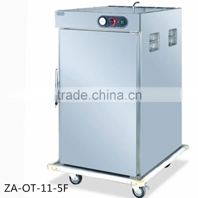 high quality Mobile double Door Electric Food Warmer cart Trolley