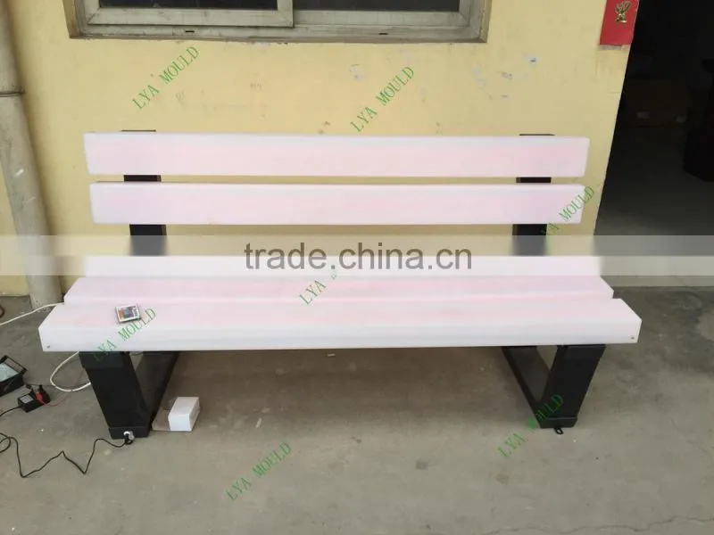 New LED Park Bench Garden Chair Plastic Material