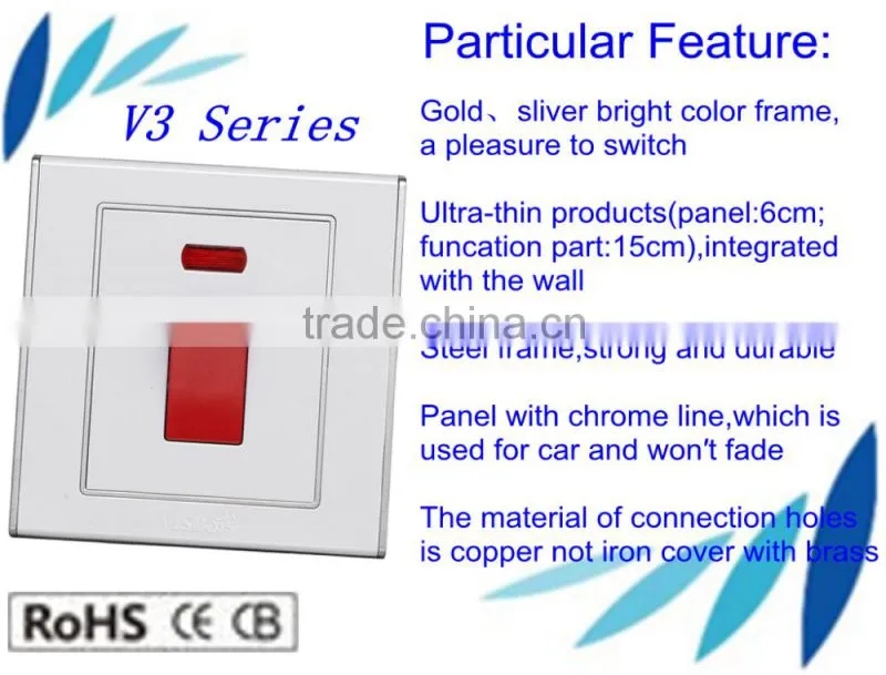 Best price electrical switch made with high quality PC material