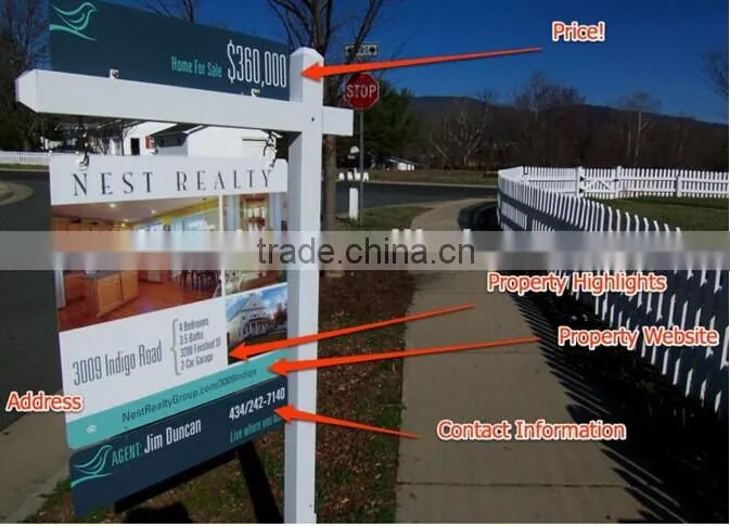 Australian white polypropylene pp printed coreflute signs factory / supplier