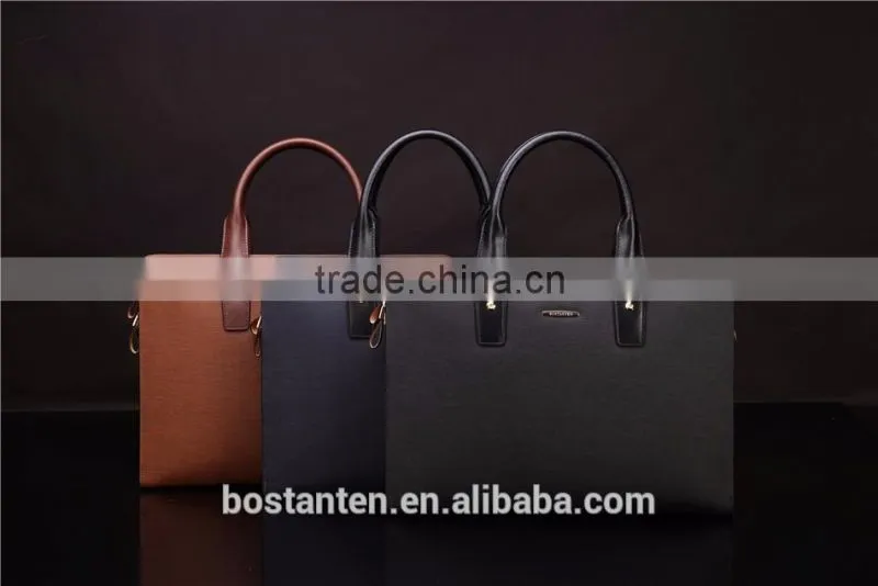 business brown leather men briefcase messenger hand bags fashion