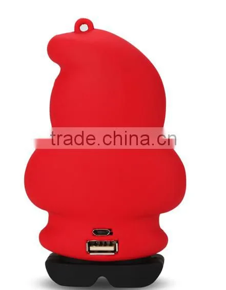 Christmas Gift Power Bank PVC/Silicon Customized Shaped Power Banks/Charger