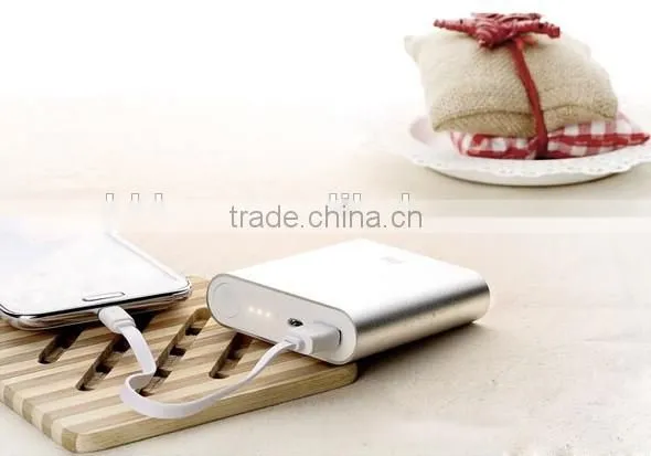 best quality aluminum alloy 10400mah colourful xiaomi portable power bank charger