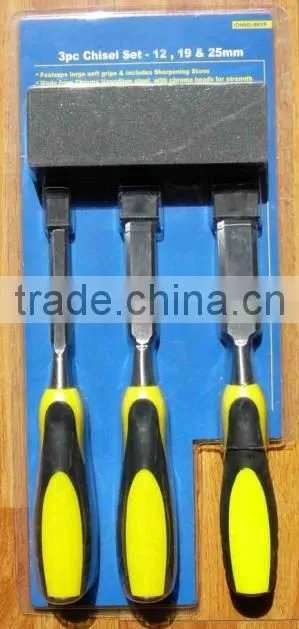 The Hot Sales Blister Card SHAM304 3PCS Wood Chisel Set