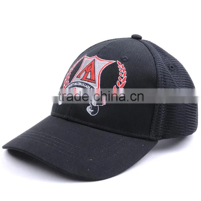 fashion design custom all 6 panels mesh baseball caps