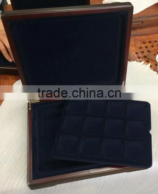Wood Coin Presentation Cases and Display Boxes