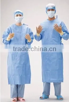 disposable non-woven isolation gown