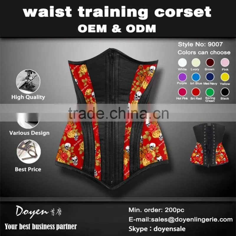 Fashion and popular hot sexy steampunk corset body shaper