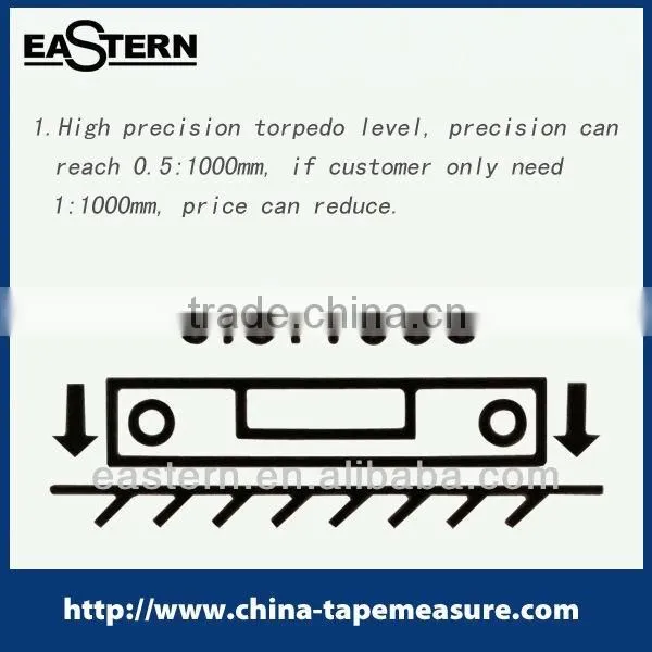 ASL-S01B High precision magnetic torpedo mini spirit level
