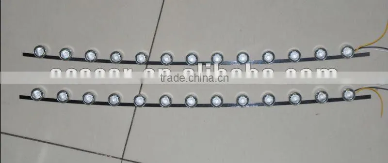 AES DRL 50CM white-yellow K5 light strip 12v ,13 pcs LED light, automatically change color