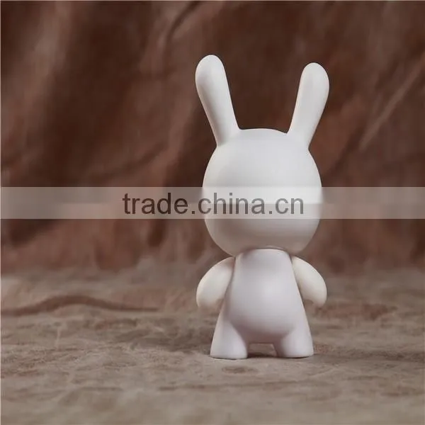 Various color hot dunny blank vinyl toy make your own vinyl toy