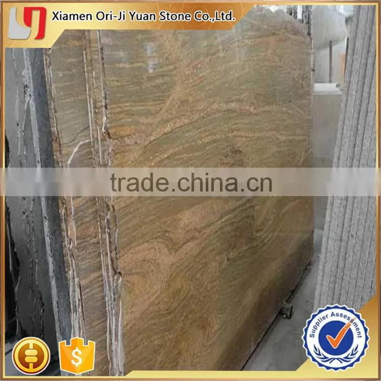 Super quality OEM yellow big granite slabs