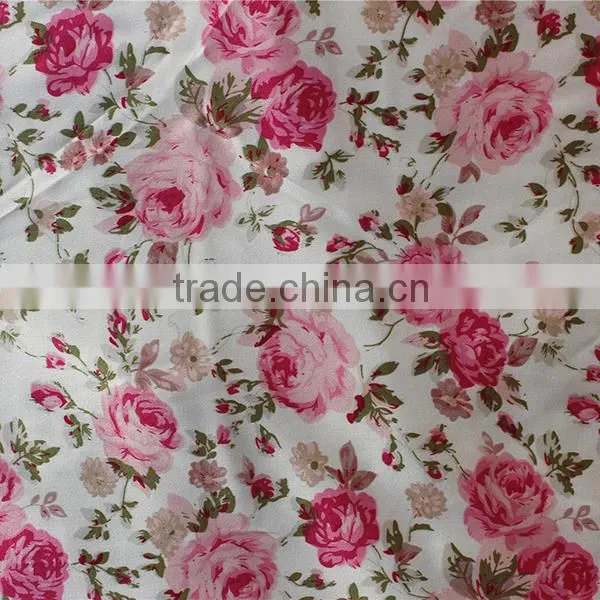 Beautiful imported fabrics china, polyester satin fabric wholesale