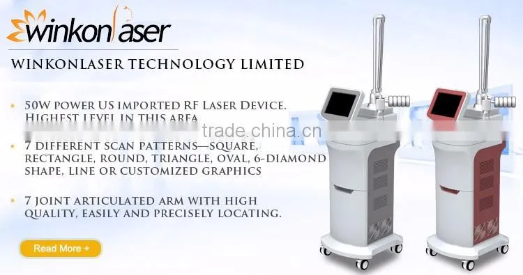 CE FDA certification RF fractional laser physiotherapy beauty equipment co2 laser machine