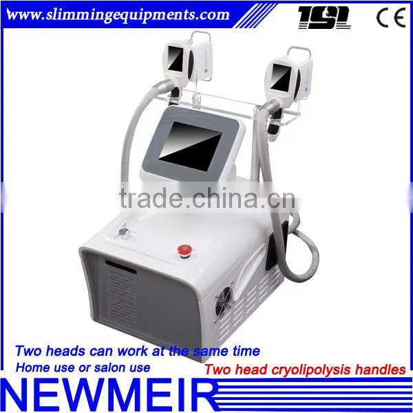 Best technology two cryo handpiece work simultaneously cryolipolysis apparatus