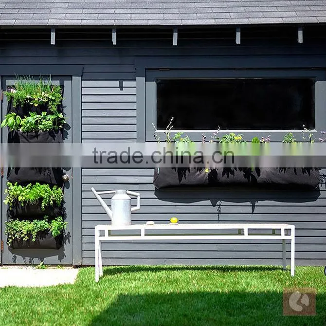 12 pockets vertical garden bag wall grow bag designed for vertical wall project