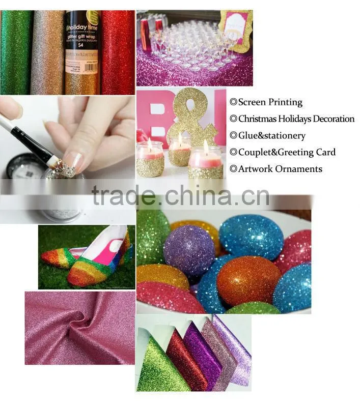 Bulk PET metallic glitter for plastic