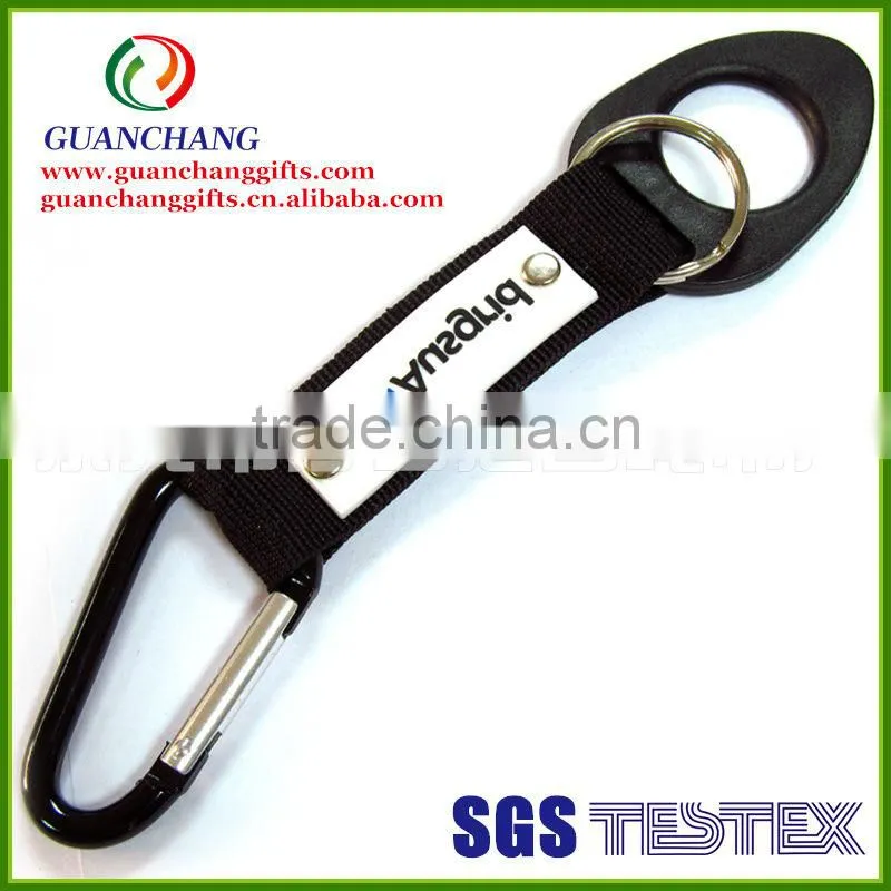 Carabiner short lanyard with keychain