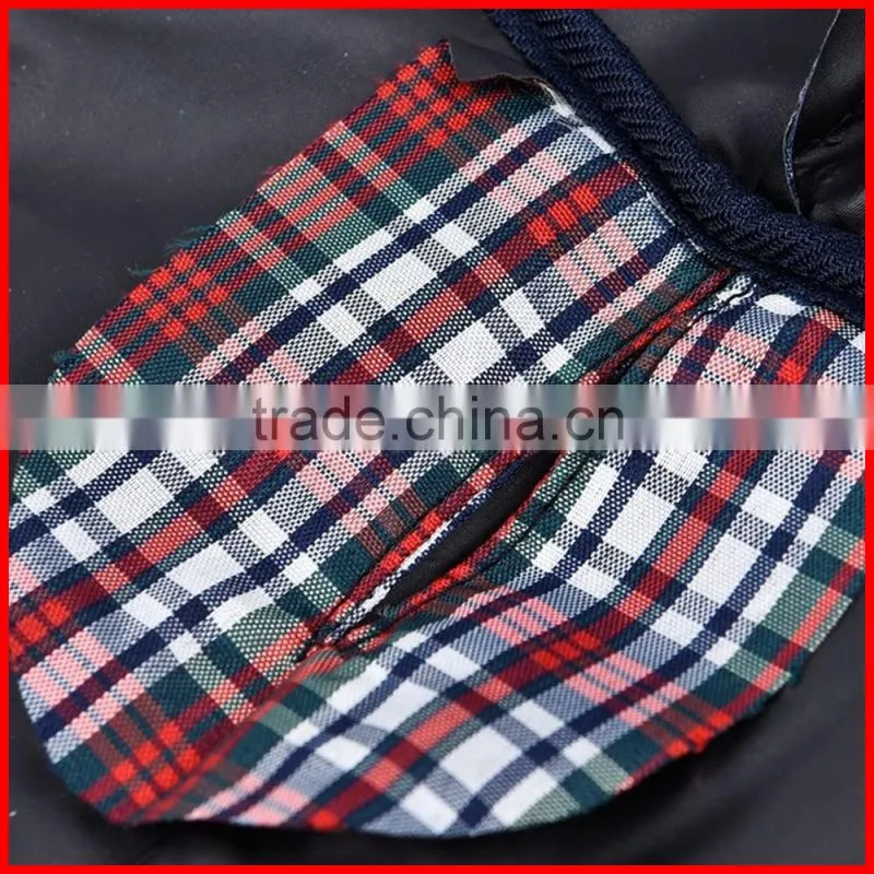 Pet Dog Raincoat Jacket Vest Puppy Dog Cat Waterproof Rain Coat Plaid Cloaks