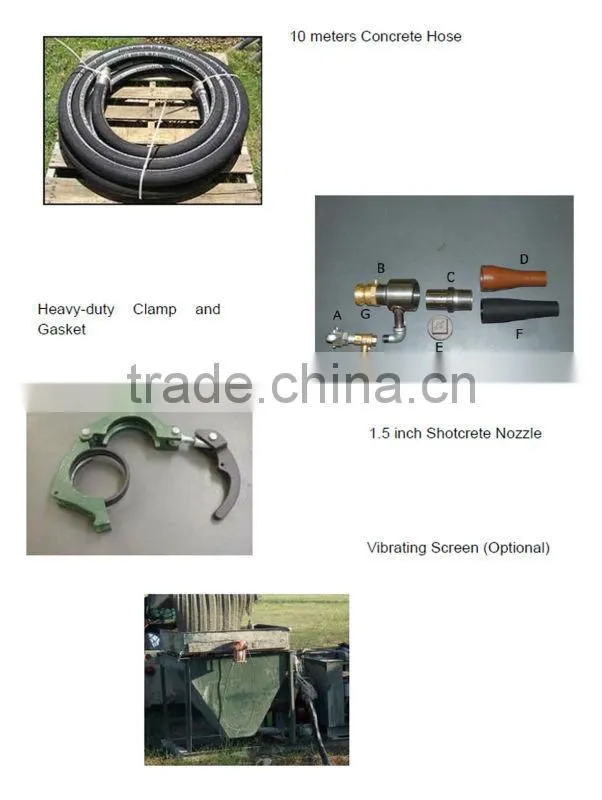 GDS1500 concrete spray shotcrete pump machine for swimming pools