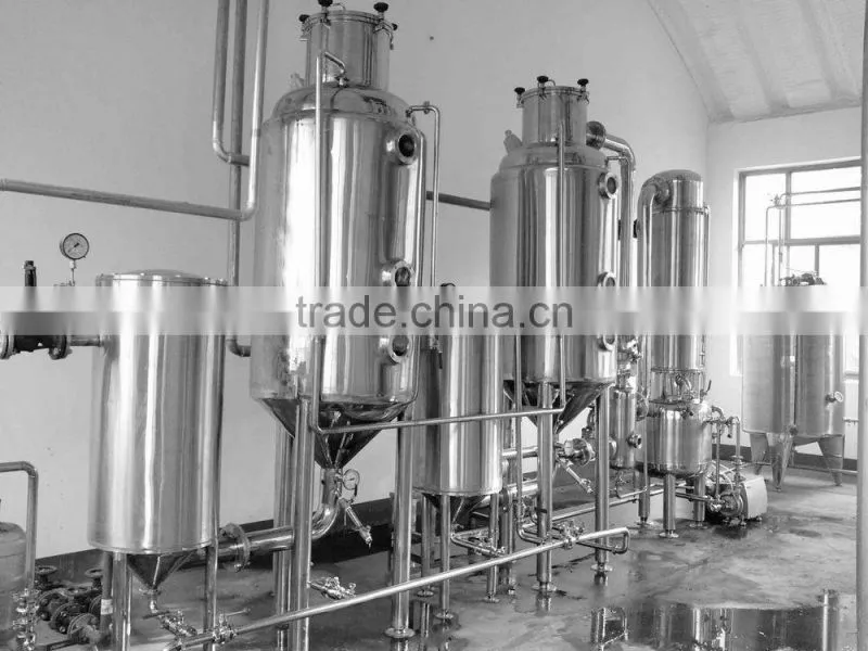 Double-effect extraction machine and steam distillation unit