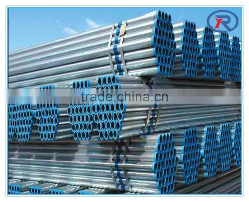 china supplier galvanized welded round steel pipe water pipes