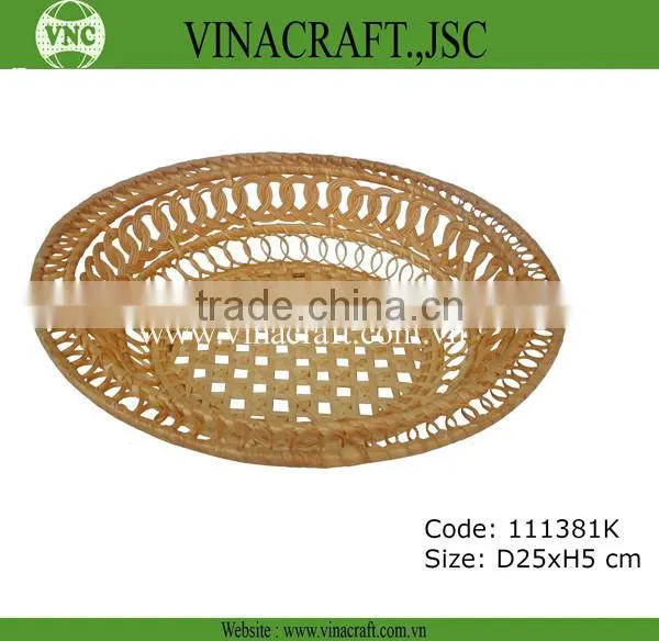 Cheap bamboo storage basket from factory