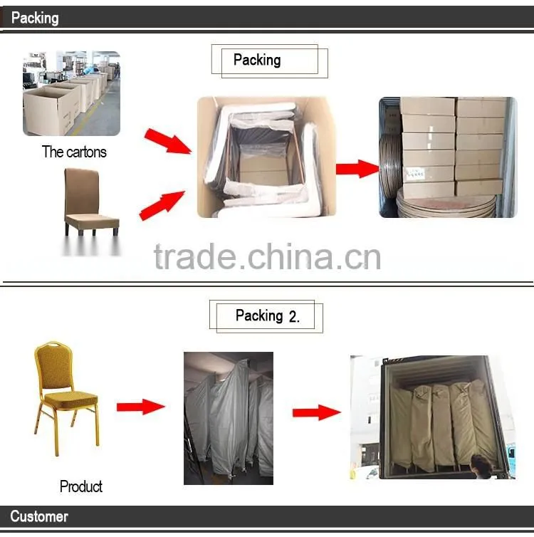 Gold metal Hotel luggage Trolley for luggage remove