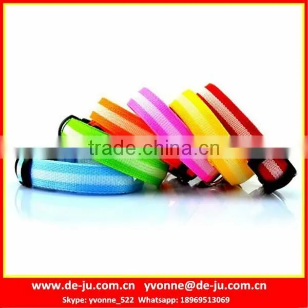 Colorful LED Flashing Dog Collar For Christmas