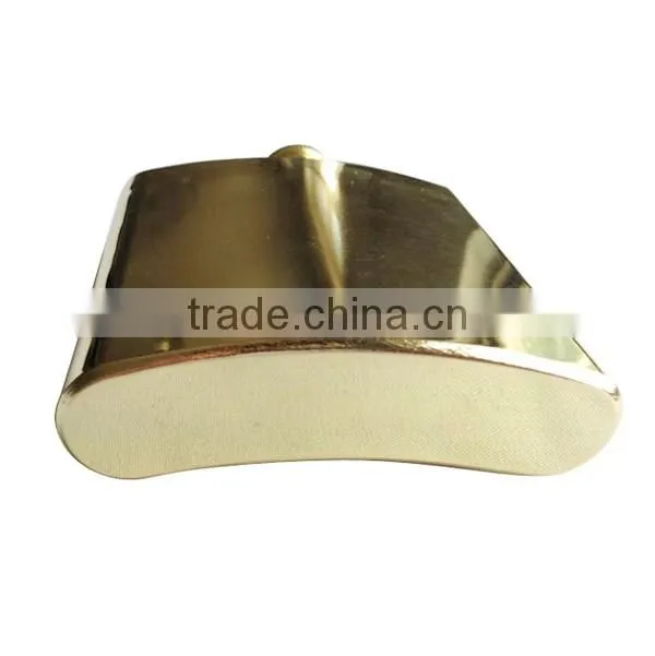 Gold plated stainless steel hip flask